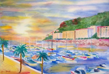 Marina French Riveria Oil Paintings